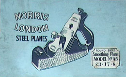 Norris A5 Smoothing Plane Box Label